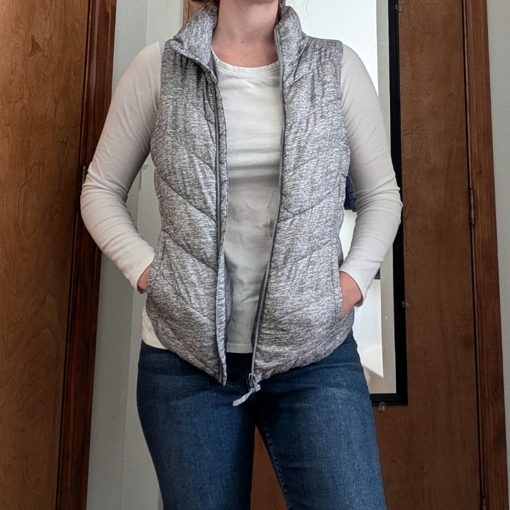Gray Puffer Vest